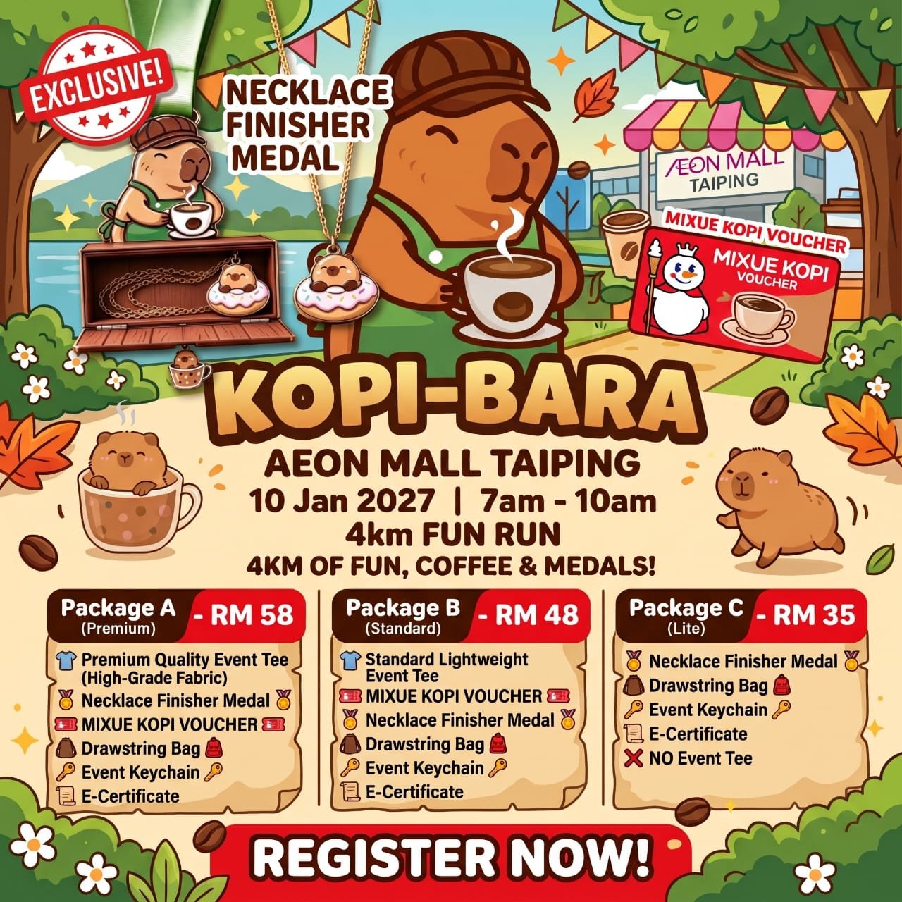 Jom Kopi-Bara — Taiping event artwork